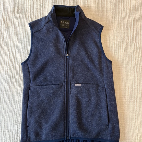 Figs Jackets & Blazers - Figs Women’s Deep Blue Vest